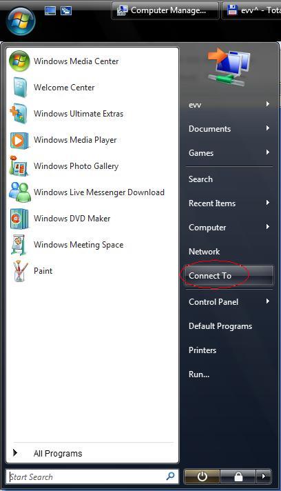 Main menu
