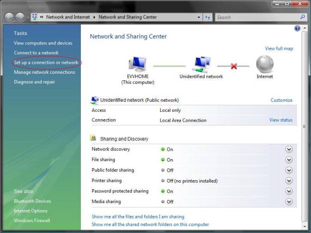 Set up connection